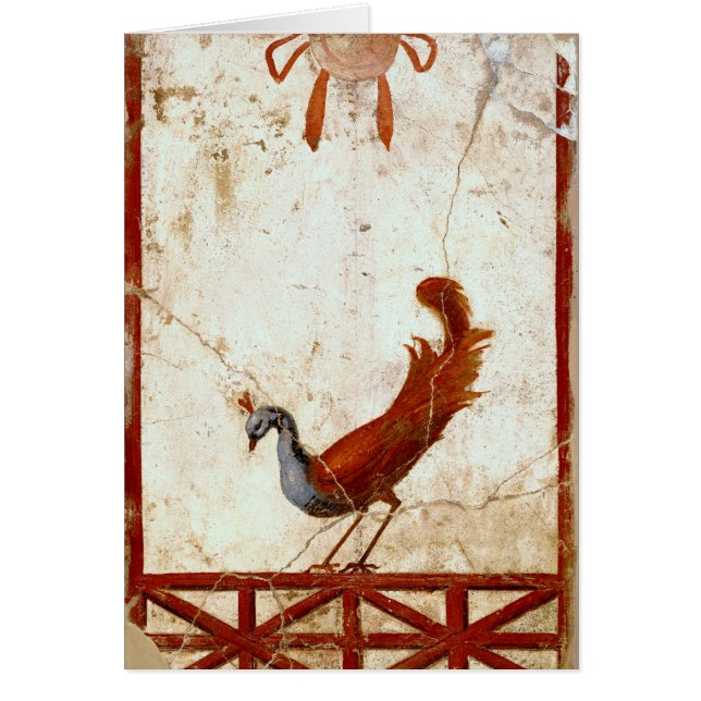 Peacock sur Fresco Ancienne peinture romaine antiq (Devant)