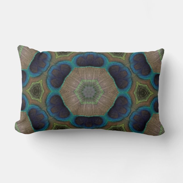 Peacock Throw Pillow (Front)