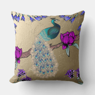 Peacock Throw Pillow