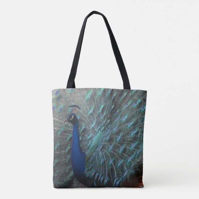 Peacock tote bag (Back)