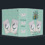 Peacock Turquoise Wedding Personalized Binder<br><div class="desc">Featuring beautiful peacocks,  the national bird of India. Easily add your own photo and personalised text to this turquoise album. The peafowl are from my glass paintings. 
Copyright Annabel Potter</div>