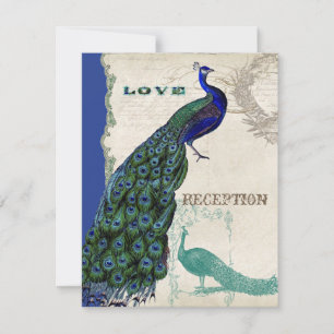 Peacock vintage 5 - Faire-part de mariage formel
