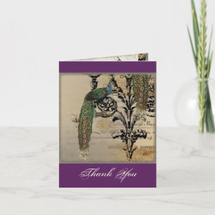 Peacock vintage 6 - Cartes de notes pliantes en Me