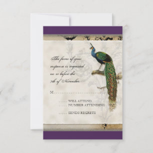Peacock vintage 6 - Faire-part de mariage