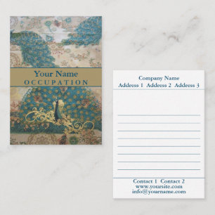 Peacock vintage - Carte d'affaires