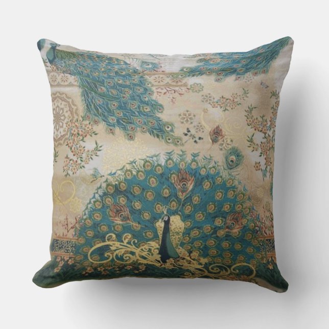 Peacock vintage - Coussin (Recto)