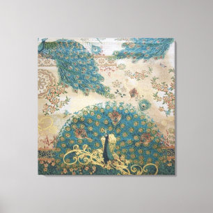 Peacock vintage - Toile enveloppée