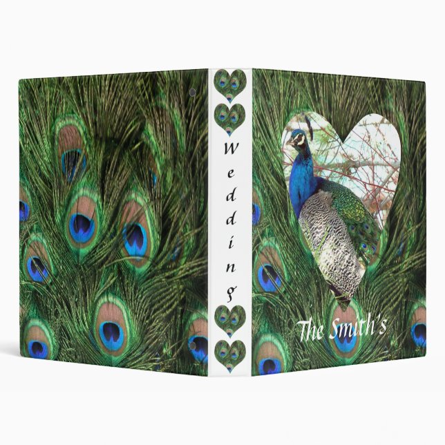 Peacock Wedding Binder (Background)