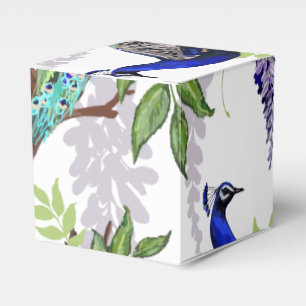 Peacock Wedding Favor Box
