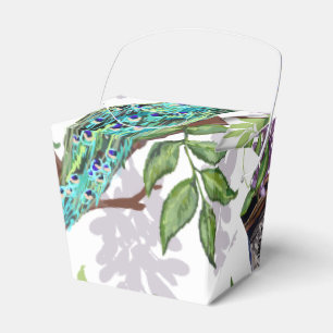 Peacock Wedding Favor Box