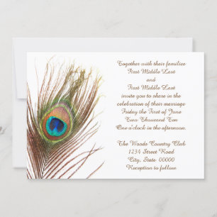 Peacock Wedding Invitations