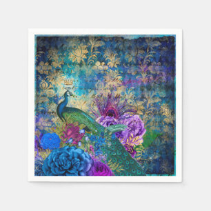 Peacock Wedding Supplies Paper Napkins