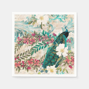 Peacock Wedding Supplies Paper Napkins