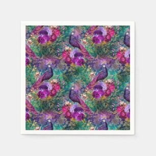 Peacock Wedding Supplies Paper Napkins
