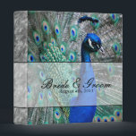 Peacock Wedding Theme 1 Binder<br><div class="desc">This wedding collections features a photo of a gorgeous peacock. Celebrate your wedding in gorgeous blues,  greens,  aquas,  and silvers. Items in this collection feature a silky-textured background,  elegant scripts,  and all products are fully customizable.</div>