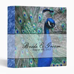 Peacock Wedding Theme 1 (Blue) Binder