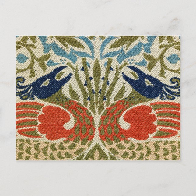 Peacock, William Morris Postcard (Front)
