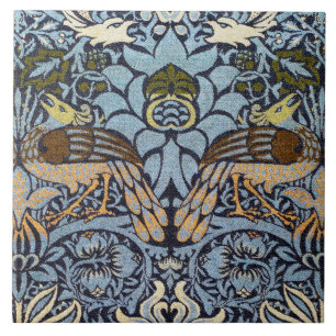 Peacock, William Morris Tile