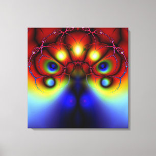 Peacocking From the Shadows  Wrapped Canvas