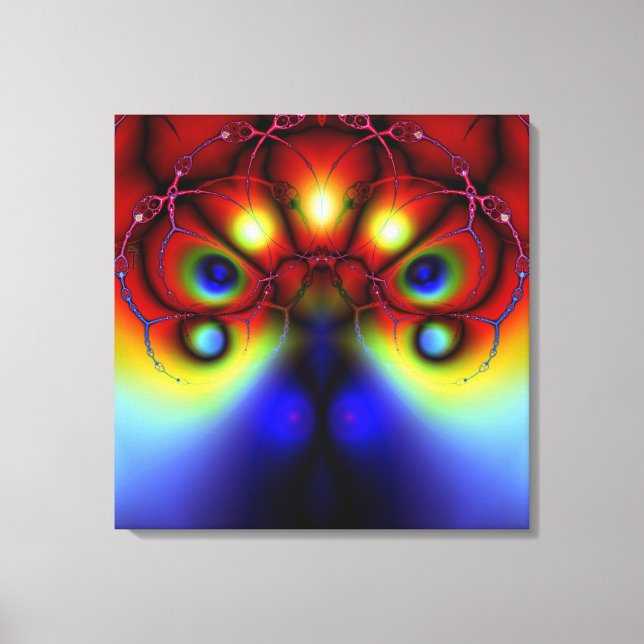 Peacocking From the Shadows  Wrapped Canvas (Front)