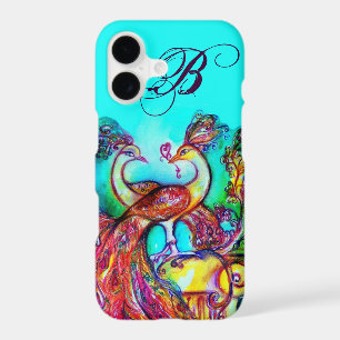 PEACOCKS IN LOVE MONOGRAM