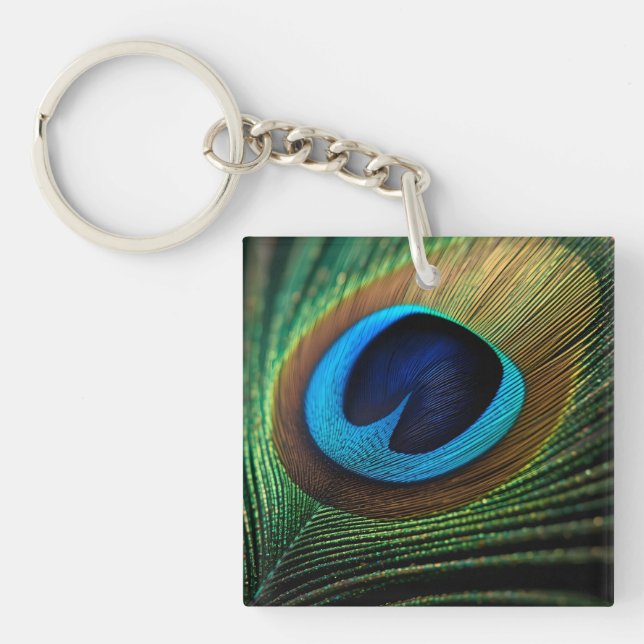 Peacock's Jewel Keychain (Front)
