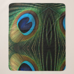 Peacock's Jewel Sherpa Blanket