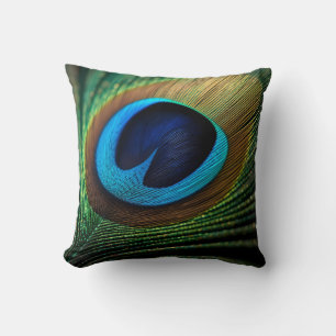 Peacock's Jewel Throw Pillow