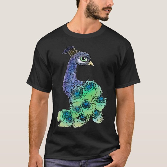 Peafowl Art T-Shirt (Front)