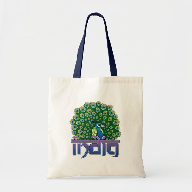 Peafowl of India Tote Bag (Front)