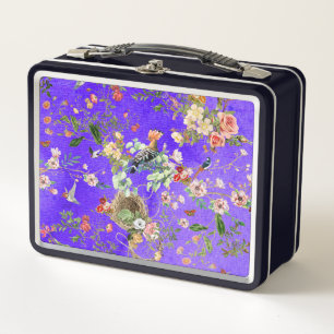 Peafowl-paper-phoenix Metal Lunch Box