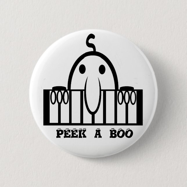 Peak-a-Boo Peeper 2 Inch Round Button (Front)