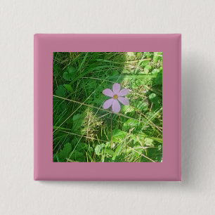 Peak-a-boo Pink 2 Inch Square Button