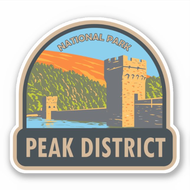 Peak District National Park England Vintage (Front)