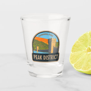 Peak District National Park England Vintage Shot Glass