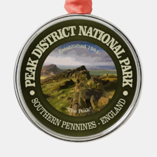 Peak District NP Metal Ornament