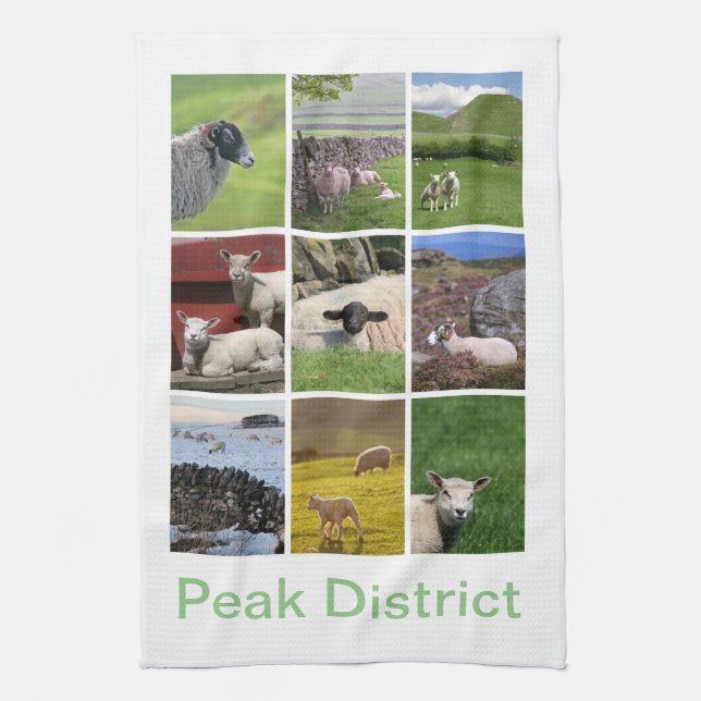 Peak District sheep Kitchen Towel (Vertical)