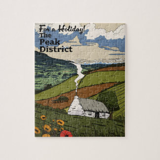 Peak District Travel Poster Jigsaw Puzzle
