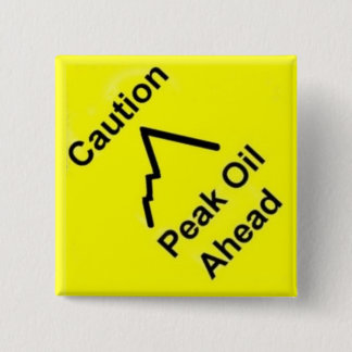 Peak Oil Chart 2 Inch Square Button