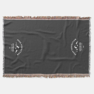 Peak Perfection Winter Sports Resort Crest Throw Blanket