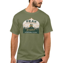 Peak Performance customisable brag tshirt