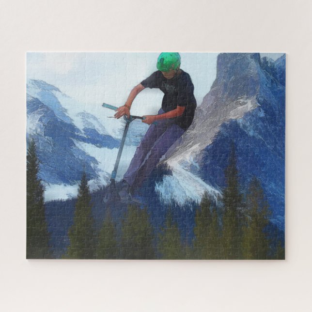 Peak Performance - Scooter Boy Jigsaw Puzzle (Horizontal)
