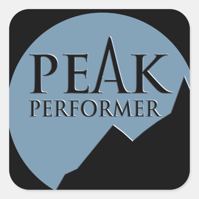 Peak performer business team building sticker (Front)