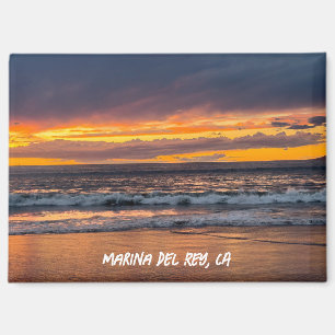 Peak Sunset - Marina Del Rey, CA  Magnet