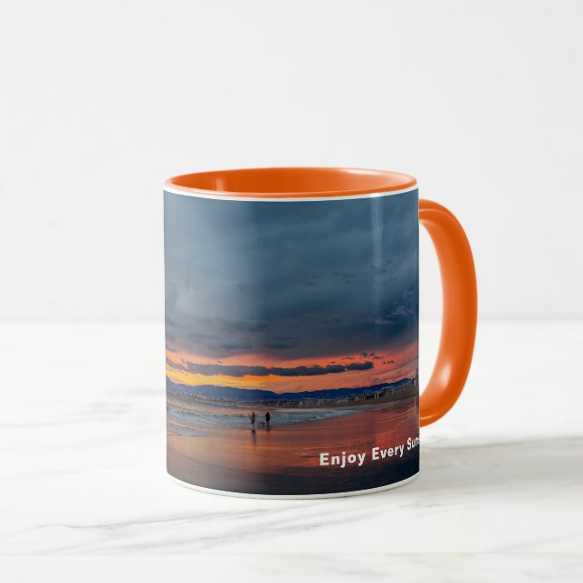 Peak Sunset - Marina Del Rey, CA  Mug (Front Right)
