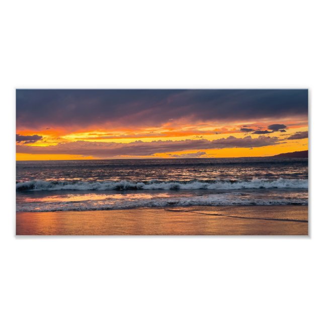 Peak Sunset - Marina Del Rey, CA Photo Print (Front)