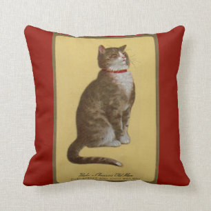 Peake, Chessie’s Old Man tomcat tabby cat Throw Pillow