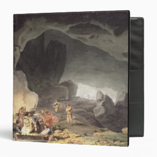 Peaks Hole, Derbyshire (colour engraving) Binder