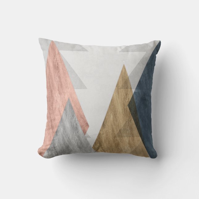 Peaks II Throw Pillow (Front)