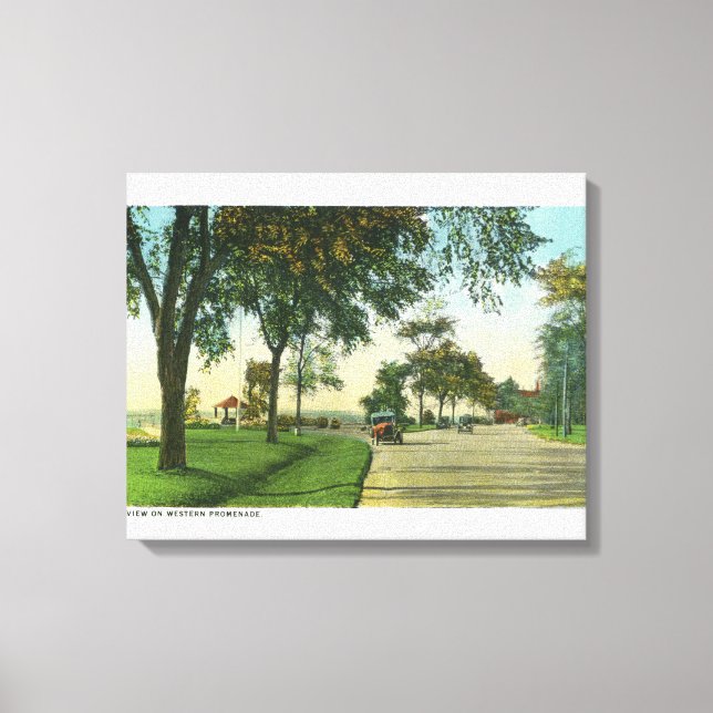 Peaks Island View of Pumpkin Knob Canvas Print (Front)